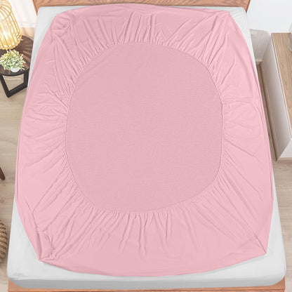 Utopia Bedding Wasserdichter Matratzenschoner für Doppelbetten/Full Size, Premium Frottee Matratzenbezug 200 g/m², Atmungsaktiv, Spannbetttuch-Stil mit dehnbaren Taschen (Weiß)