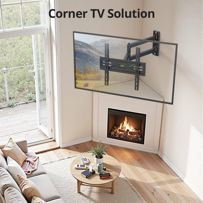 USX MOUNT Swivel TV Wall Mount for 26-60 Inch TVs up to 80 lbs, Single Articulating Arm, Full Motion TV Wall Mount Bracket with Swivel and Tilt, Max VESA 400x400mm