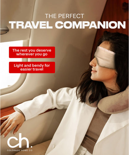 SUNDAYSILKS™ Exclusive Mulberry Silk Sleep Mask | Soft Eye Covers, Blackout Sleeping Mask for Women & Men | Silk Eye Mask for Sleep, Travel, and Relaxation | Antifaz para Dormir [Nude Champagne]