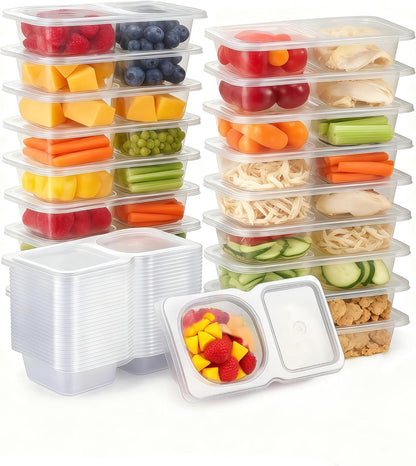 20-Pack Plastic (2-Compartment)
