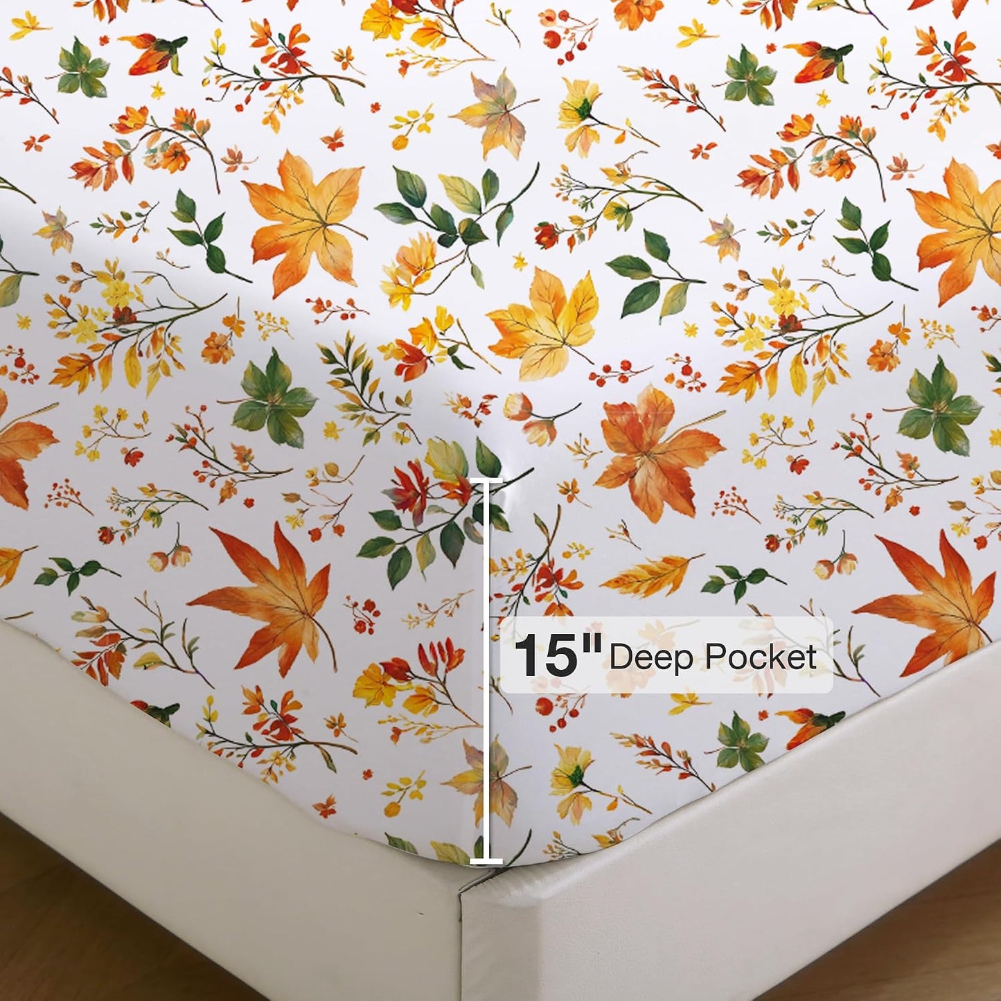 Viviland Floral Queen Sheet Set: Soft, Breathable, and Stylish Bedding