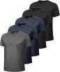 LargeB - Heather Black, Black, Navy, Navy, Dark Grey