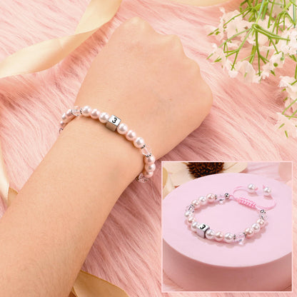 Sereney 6. Geburtstag Mädchen Geschenk, Verstellbare Perlenarmbänder zum 6. Geburtstag als Geburtstagsgeschenk für 6-jährige Mädchen, Geschenke zum 6. Geburtstag für Tochter, Nichte, Enkelin