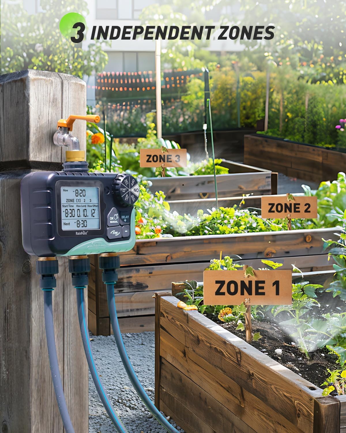 RAINPOINT 3 Zone Water Timer: A Game-Changer for Your Yard