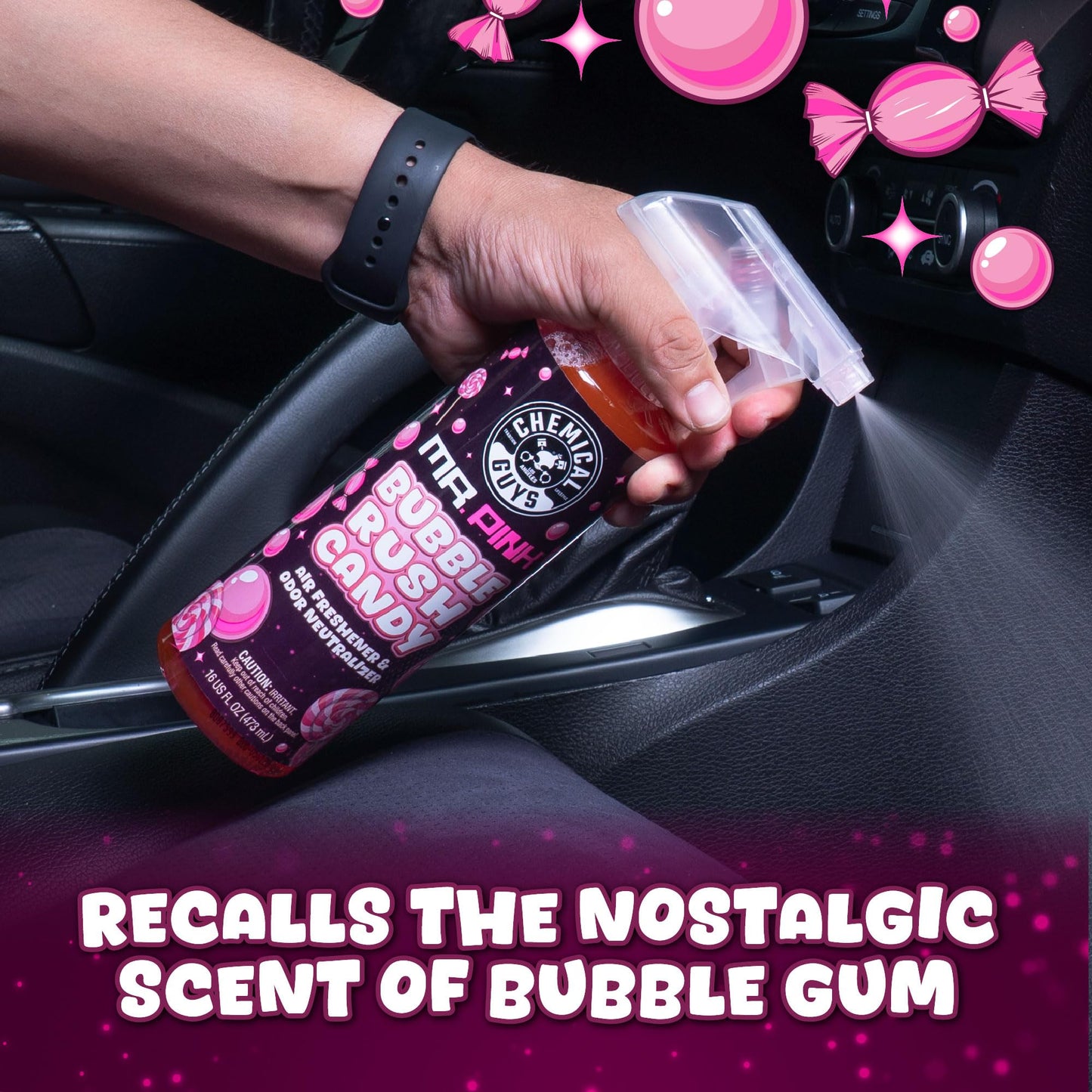 Chemical Guys Mr. Pink Car Wash Soap - 64 oz Super Suds Foaming Car Wash Soap for Cannon, Blaster, or Bucket Washing - pH Balanced, Safe on Wax, Sealant, Ceramic, and Clear Coat Finishes