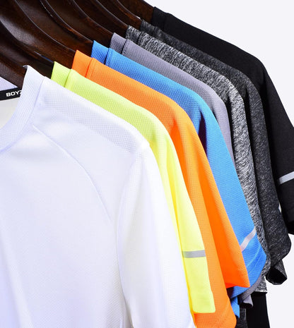 Boyzn 1er, 3er, 5er oder 7er Pack Herren-Trainings-Laufshirts, Dry Fit feuchtigkeitsableitendes T-Shirt, Gym Sport Kurzarm-T-Shirts