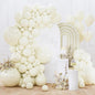 PartyWoo White Balloons 155pcs Different Sizes Pack of 18 12 10 5 Inch Matte White Latex Balloon Arch Kit Garland for Wedding Bridal Graduation Baby Shower Birthday Party Decorations White-Y13