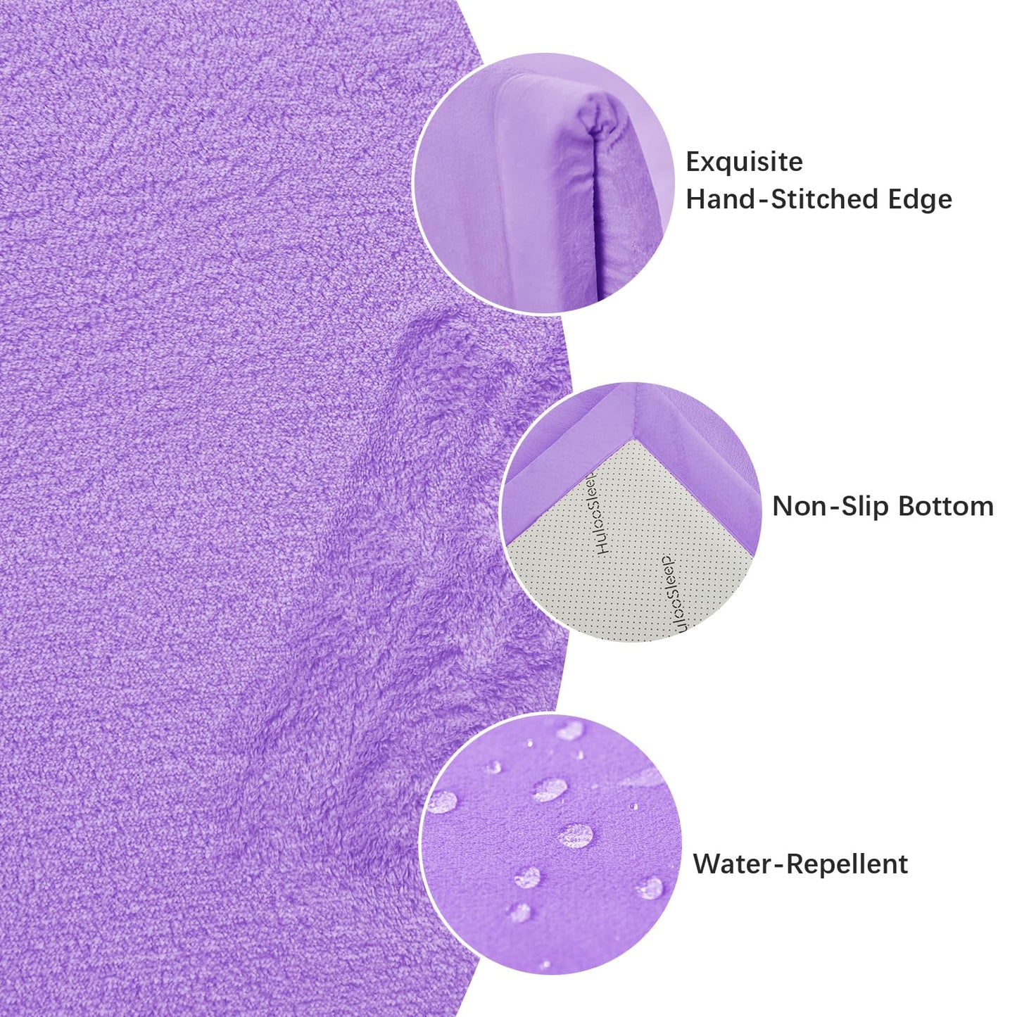 Huloo Sleep Ultra Soft Baby Spielmatte für den Boden, 3,3 cm dicke Elasti-Foam 127x127 cm Laufgittermatte für Kleinkinder, rutschfeste Rückseite, sicher zum Krabbeln und für die Bauchlage, Tatami-Stil (Dunkelgrau)