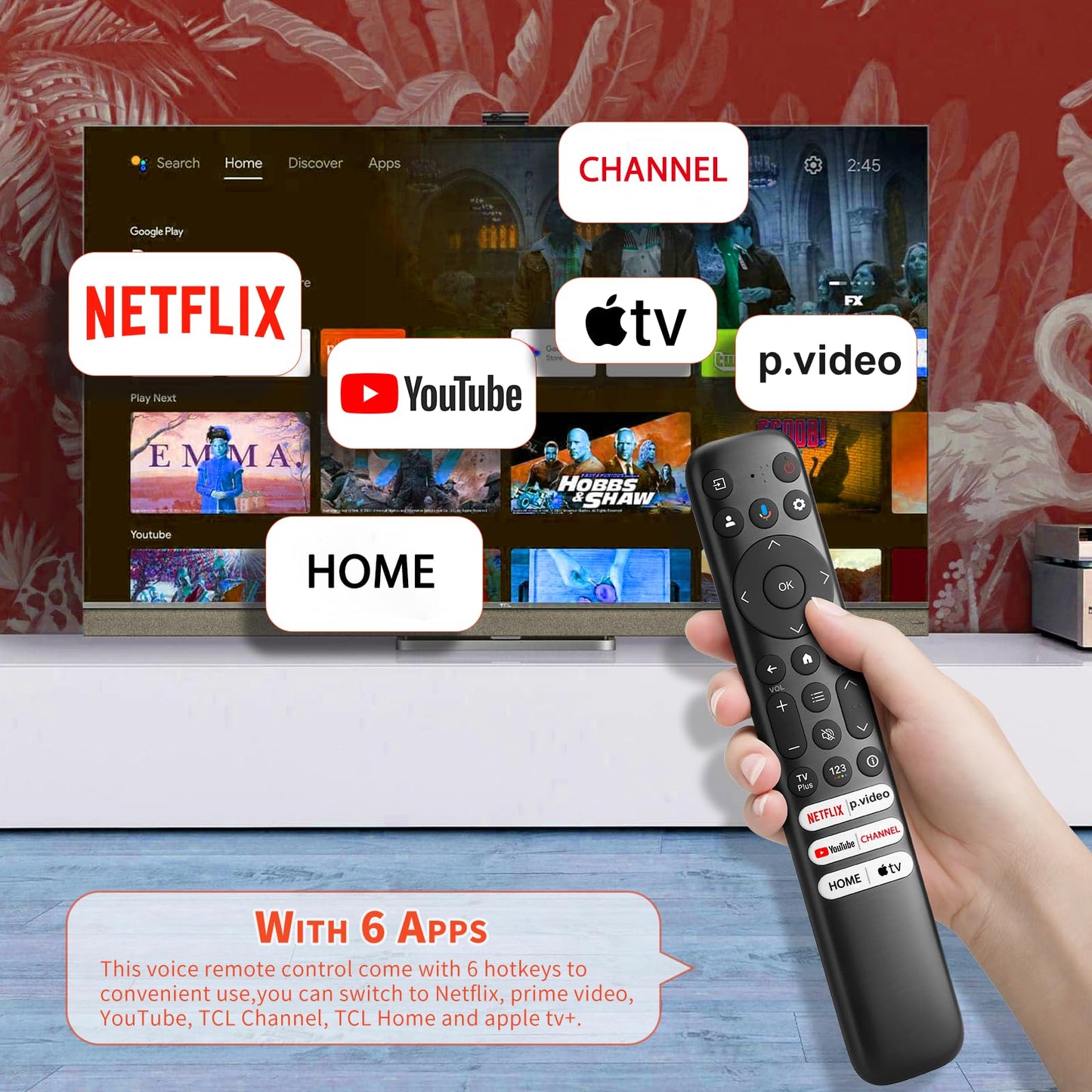 Magic Remote for LG-Smart-TV-Remote-Control-Replacement with Pointer and Voice Function,Compatible with LG 2021/2022/2023/2024 UHD OLED QNED NanoCell 4K 8K Smart TV