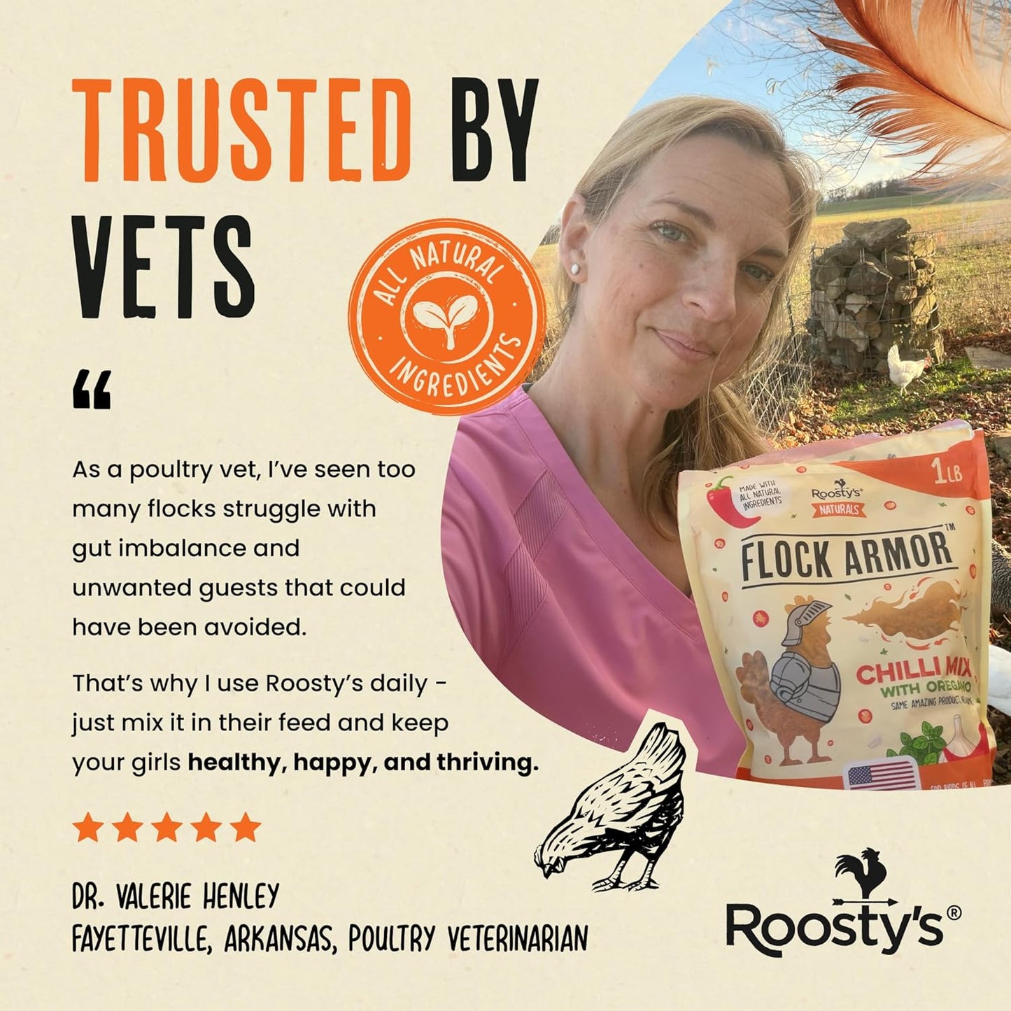 Roosty's Naturals Flock Armor: A Game-Changer for Your Chicken Flock's Health