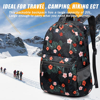 G4Free 20L Lightweight Packable Backpack Foldable Travel Hiking Daypack for Men and Women