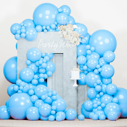 PartyWoo White Balloons 140 pcs Different Sizes of 18 12 10 5 Inch White Balloons Arch Kit Garland for Wedding Baby Shower Birthday Bridal Shower Graduation Engagement Party Decorations White-Y13
