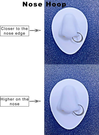 TDEBA Conch Piercing Schmuck, 316L Chirurgenstahl Segment Nasenring, CZ Knorpel Ohrringe, Lippenring, Segment Helix Rook Nahtloser Clicker Piercing Schmuck