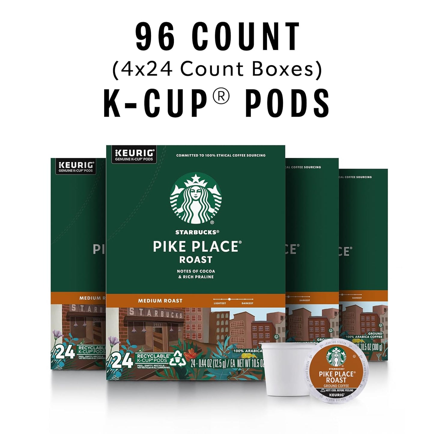 Starbucks Pike Place Roast K-Cup Pods: A Delicious Medium Roast Coffee