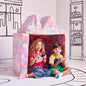 Yourigami Kids and Toddler Play Gym, Playroom Couch Set, Durable Modular Design, Green Meadows