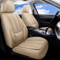 Coverado Car Seat Covers 5 Pieces, Full Set Universal Seat Covers for Cars, Waterproof Nappa Leather Auto Seat Protectors with Head Pillow, Car Interiors Fit for Most Sedans SUV Pick-up Truck, Black