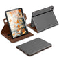DTTO for iPad A16 Case, iPad 11th / 10th Generation Case (2025/2022), 360 Degree Rotating Premium Leather Folio Stand Cover with Pencil Holder, Brown