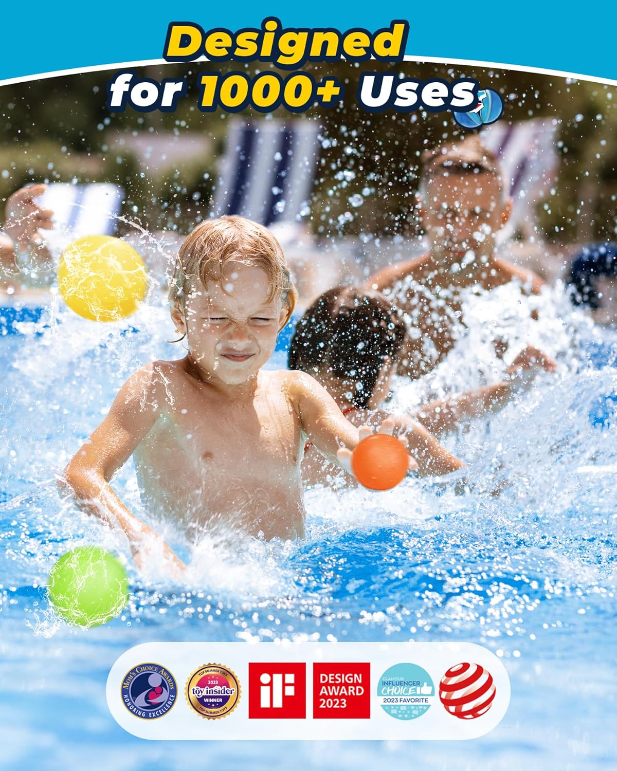 12PCS Reusable Water Balloons for Endless Summer Fun