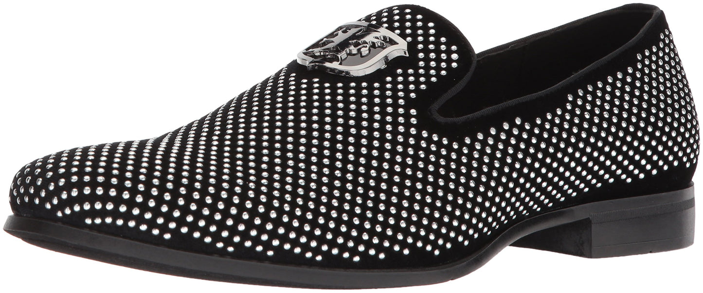 Stacy Adams Men's Swagger Studded Ornament Slip-on Driving Style Loafer