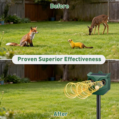 4 Pack Ultrasonic Animal Repeller with LED Strobe Lights