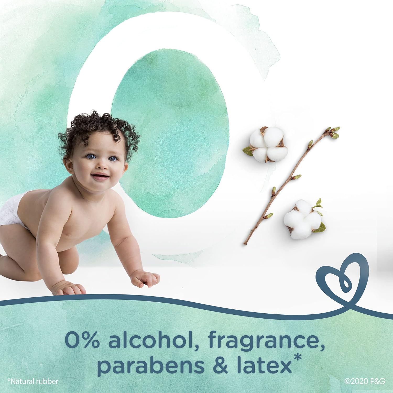 Pampers Aqua Pure Sensitive Baby Wipes 12X Pop-Top 560 Count