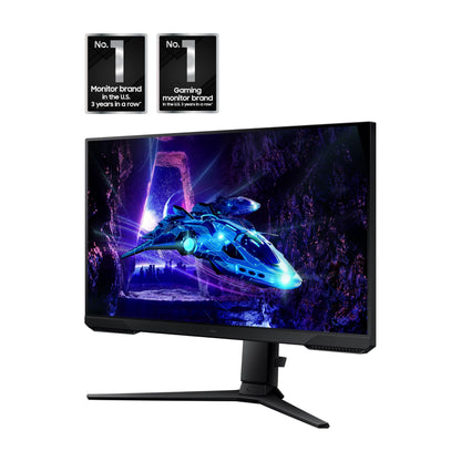 Samsung 24-Inch Odyssey G3 (G30D) Series FHD Gaming Monitor, 1ms, 180Hz, AMD FreeSync, Adjustable Stand, Black Equalizer, Virtual Aim Point, Eye Saver Mode, Flicker-Free, LS24DG302ENXZA