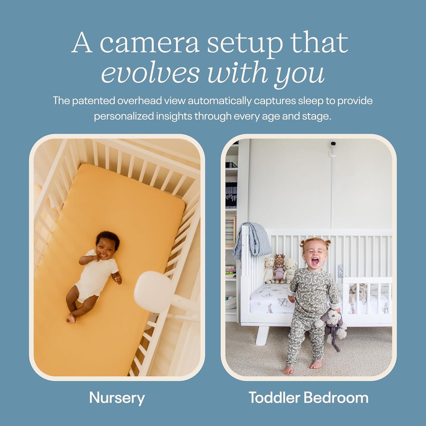 Nanit Nursery Bundle Smart Baby Monitor with Wall Mount – 1080p HD Wi-Fi Camera, Monitoring, Sleep Tracking, Two-Way Audio, Night Vision, Motion & Cry Notifications, White