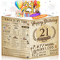 21st Birthday Card,3D Pop Up Funny 21st Birthday Decorations for Girls Granddaughter Sister,Happy 21 Year Old Birthday Gift for Daughter,Great 21Year Old Gifts Idea for Her,Jumbo Rose Glod In 2005