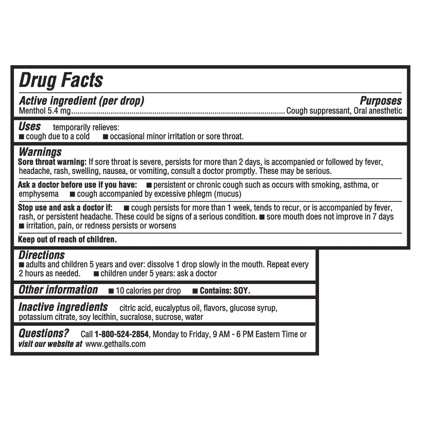 Halls Cough and Throat Relief Mentho-Lyptus Cough Drops, 12 Bags of 30 (360 Total Drops)