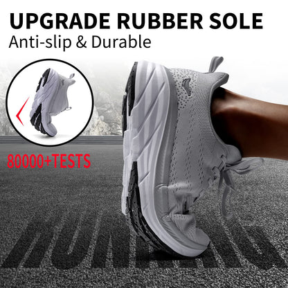 Grand Attack Men's Road Running Walking Shoes | Max Cushioned Comfort | Durable Non-Slip | Breathable Athletic Tennis Cross-Training Sneakers