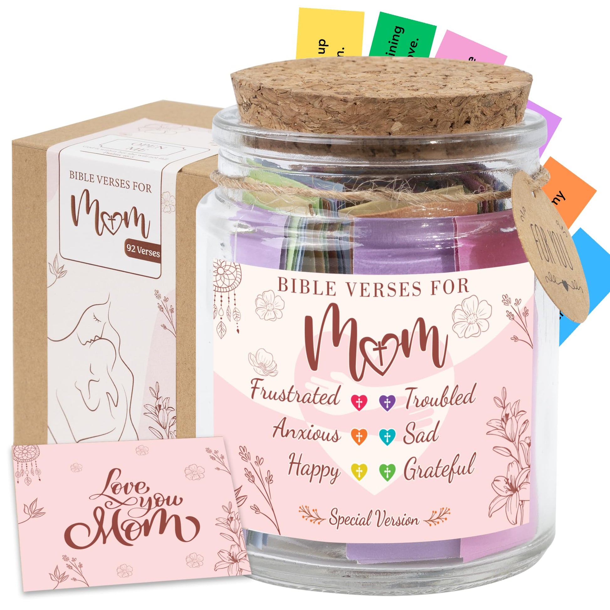 Read This When Bible Verses Jar – Birthday Gifts for Women, Christian Gifts for Women, Graduations Gift for Her, Fathers Day Gift