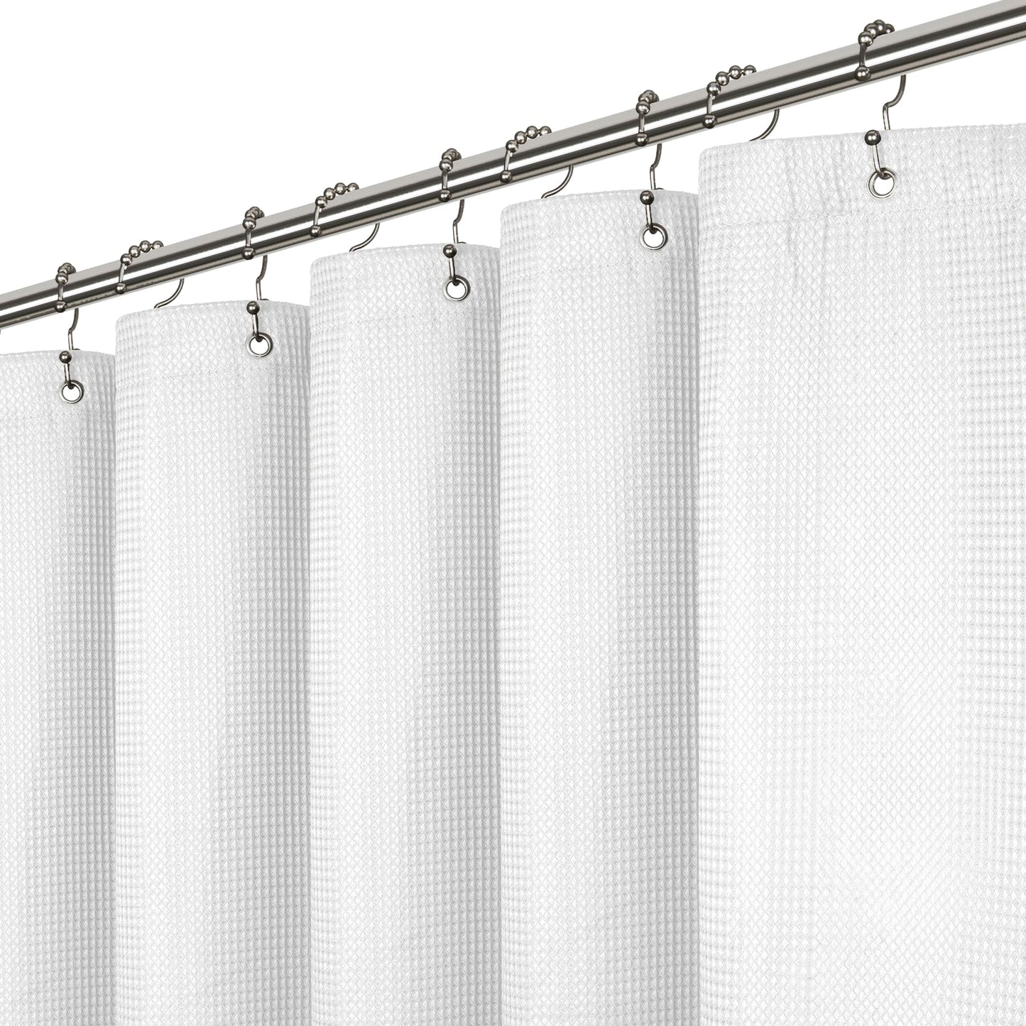 LiBa PEVA 8G Bathroom Shower Curtain Liner, 72" W x 72" H, Frosted, 8G Heavy Duty Waterproof Shower Curtain Liner