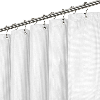 LiBa PEVA 8G Bathroom Shower Curtain Liner, 72" W x 72" H, Frosted, 8G Heavy Duty Waterproof Shower Curtain Liner