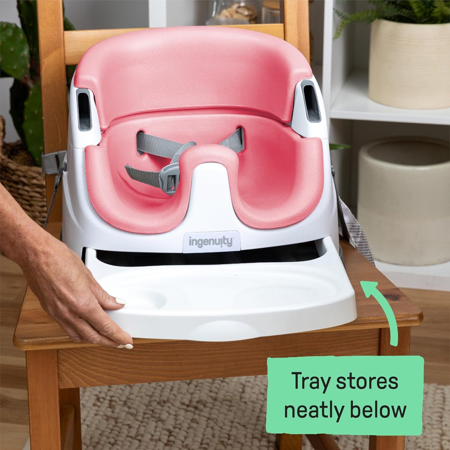 Ingenuity Baby Base 2-in-1 Sitzerhöhung mit Esstablett – Night Sky