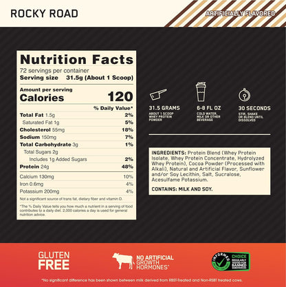 OPTIMUM NUTRITION Gold Standard 100% Whey Protein Powder, Banana Cream, 907g - [packaging may vary]