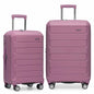 Traveler's Choice Pagosa Hardshell Expandable Luggage with Spinner Wheels, Slate Blue, 3-Piece Set (22/27/30)