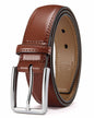 CHAOREN Men's Leather Belt - 1 3/8" Dress Belt for Business & Casual Wear