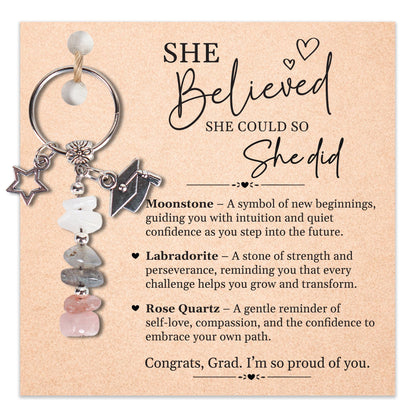 Sensemory Retirement Gift For Woman Keychain, Coworker Leaving Gifts For Teacher, Nurse, Daughter Graduation, College Gift, Farewell, Promotion, New Job Key Chains, Friend Going Away Stocking Stuffers