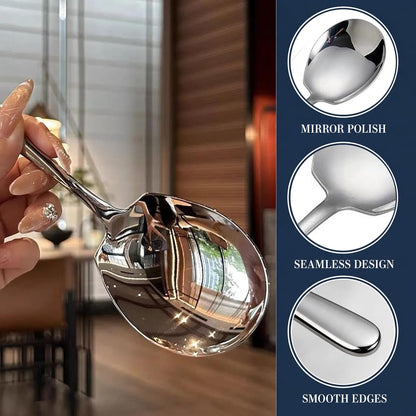 2Pcs Heavy-Duty Large Serving Spoons