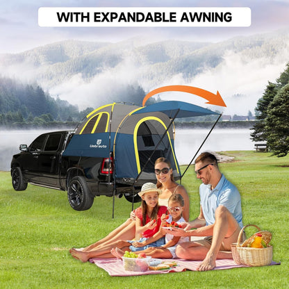 Truck Bed Tent 5.5-6ft: Easy Set Up Umburato Pickup Truck Tents for Camping, Waterproof PU3000mm Canopy for Truck Camper, Portable, Spacious for 2 Person Green
