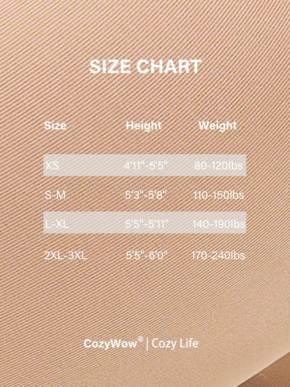 CozyWow Damen Laufmaschenresistente Strumpfhose 80 Denier Hoher Bund Semi-Blickdicht Weich und Elastisch