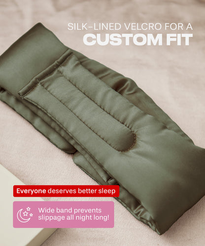 SUNDAYSILKS™ Exclusive Mulberry Silk Sleep Mask | Soft Eye Covers, Blackout Sleeping Mask for Women & Men | Silk Eye Mask for Sleep, Travel, and Relaxation | Antifaz para Dormir [Nude Champagne]