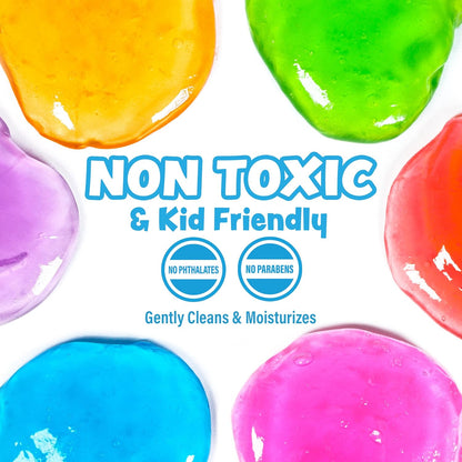 Tub Works™ Cosmic Bath Slime™ Kinderseife Badespielzeug, 6er-Pack | Dehnbare, matschige Schleimseife für Kinderbad | Frische,, fruchtige Düfte | Ungiftig | Sensorisches Spielzeug für Kinder & Kleinkinder