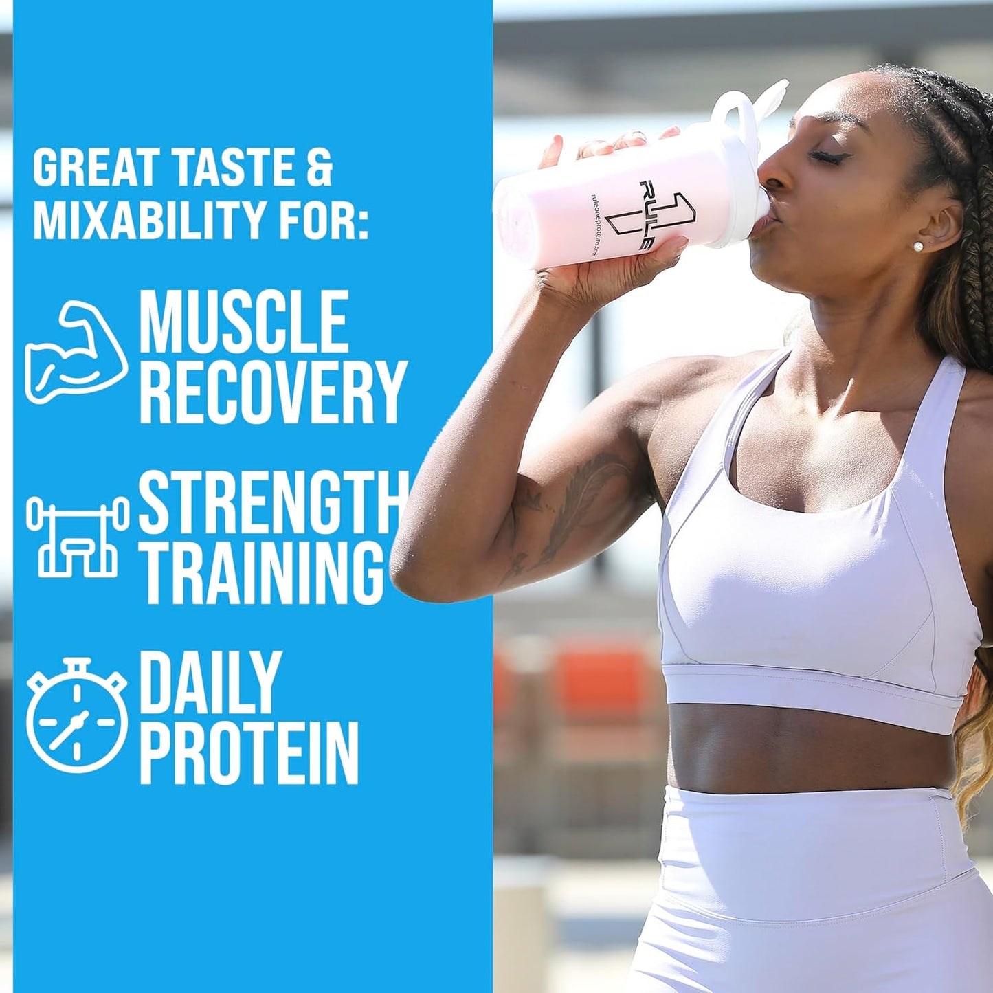 Rule1 R1 Whey Blend 68 Servings, Frozen Banana,, Frozen Banana 2.5 kilograms