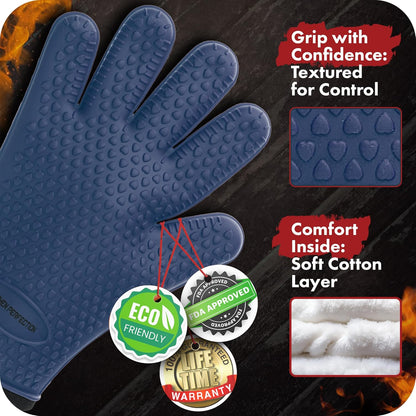 KITCHEN PERFECTION Silicone Smoker Oven Gloves