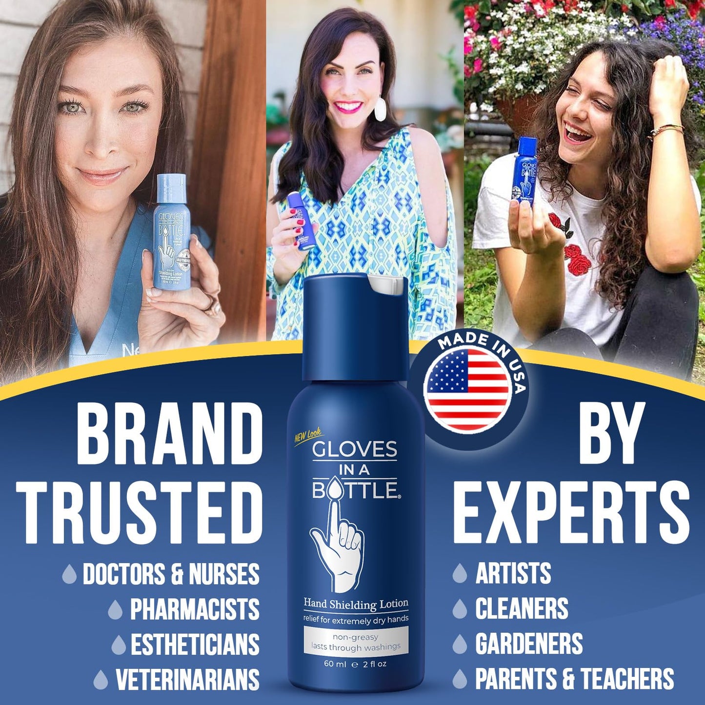 Gloves In A Bottle Shielding Lotion for Dry Itchy Skin, 2 ounce (Pack of 24)