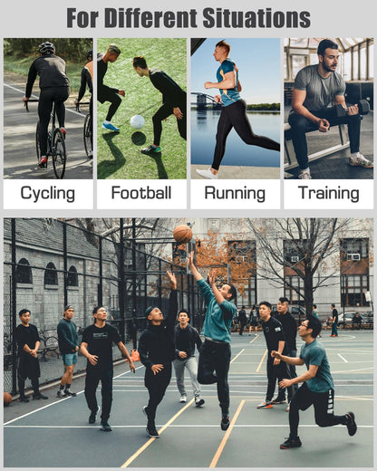 4er-Pack Kompressionshosen für Herren, Leggings, Lauf-Tights, Thermounterwäsche für Basketball und Sport