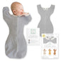 SwaddleDesigns Swaddle Sack with Arms Up Half-Length Sleeves and Mitten Cuffs,