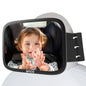 Onco Baby-Autospiegel für nach hinten gerichtete Kindersitze (2 Stück) – 100 % bruchsicher & rüttelfest, preisgekrönter konvexer Autospiegel für Babys mit 360°-Drehung, Neugeborenen-Essentials (24,4 x 17,5 cm)