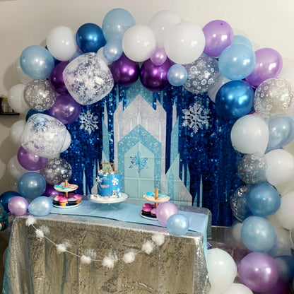 Pastellrosa und lilafarbene Ballons, 12-Zoll-Metallic-Lila-Flieder-Pink-Konfetti-Ballon-Set für Mädchen, Frauen, Kpop, Schmetterling-Geburtstag, Babyparty, Brautparty, Hochzeit, Prinzessin, Disco, Musikparty-Dekorationen